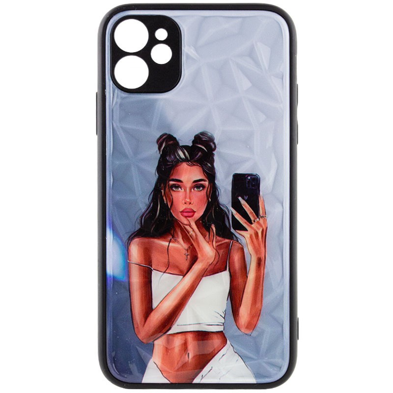 Накладка Ladies Camera для Iphone 11 Black in white-0