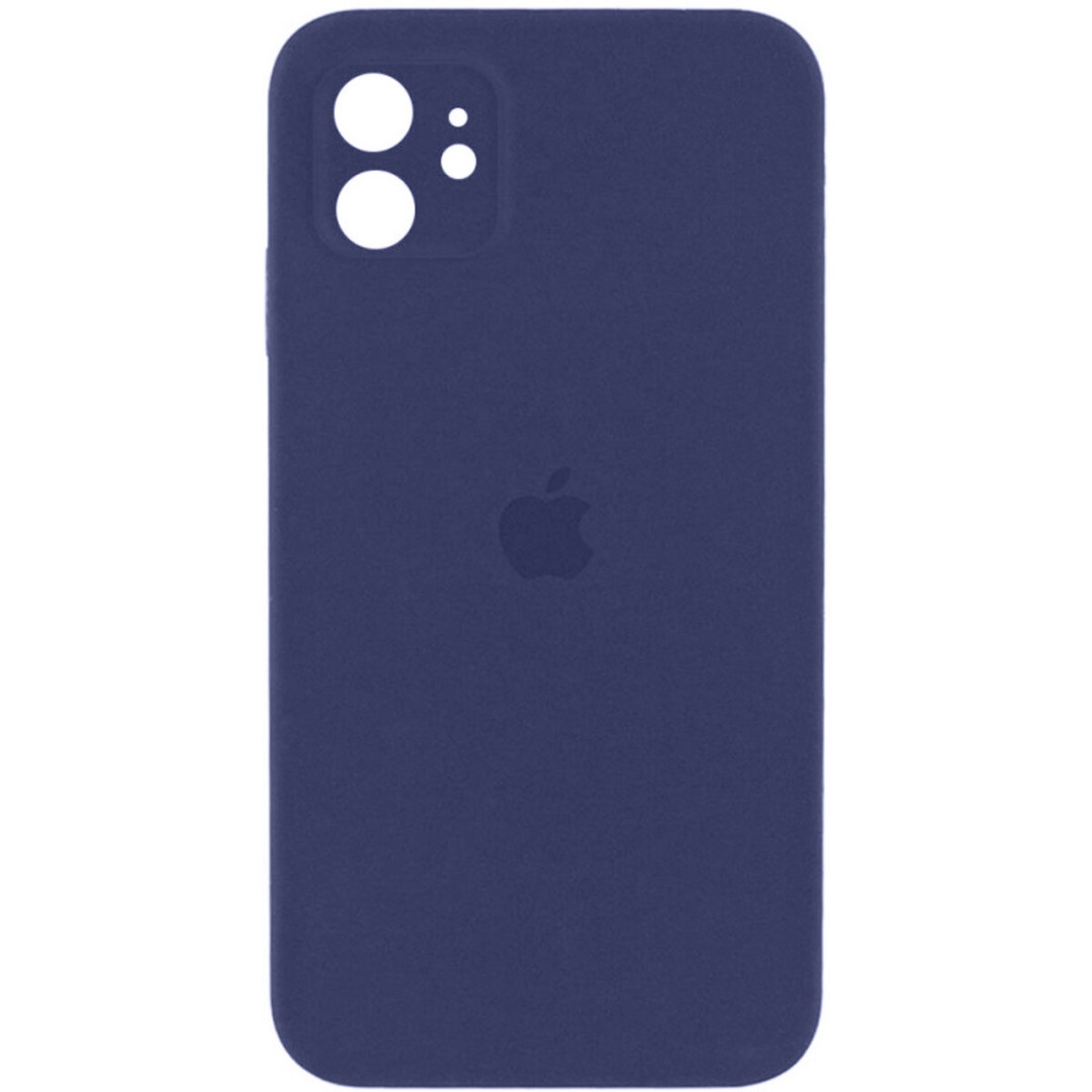 Silicone Case Full Camera Protective (AA) для iPhone 13 mini (Dark blue)-0