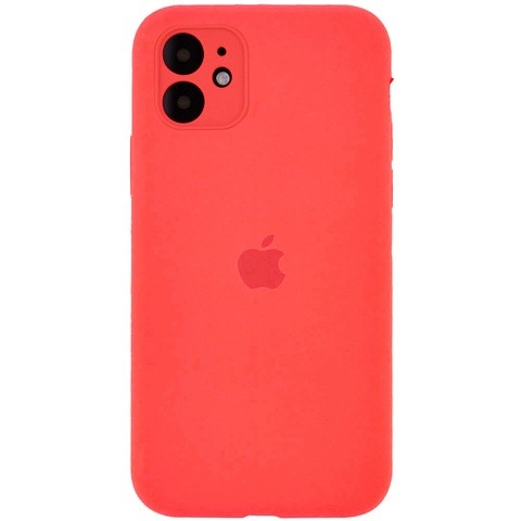 Silicone Case Square Full Camera Protective (AA) для iPhone 11 (Grapfruit)-0