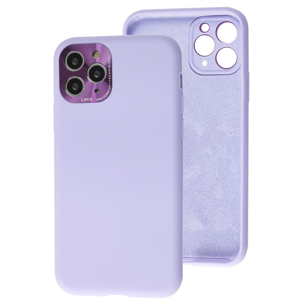 Накладка Metal Camera Protection для IPhone 11 Pro бузкова-0