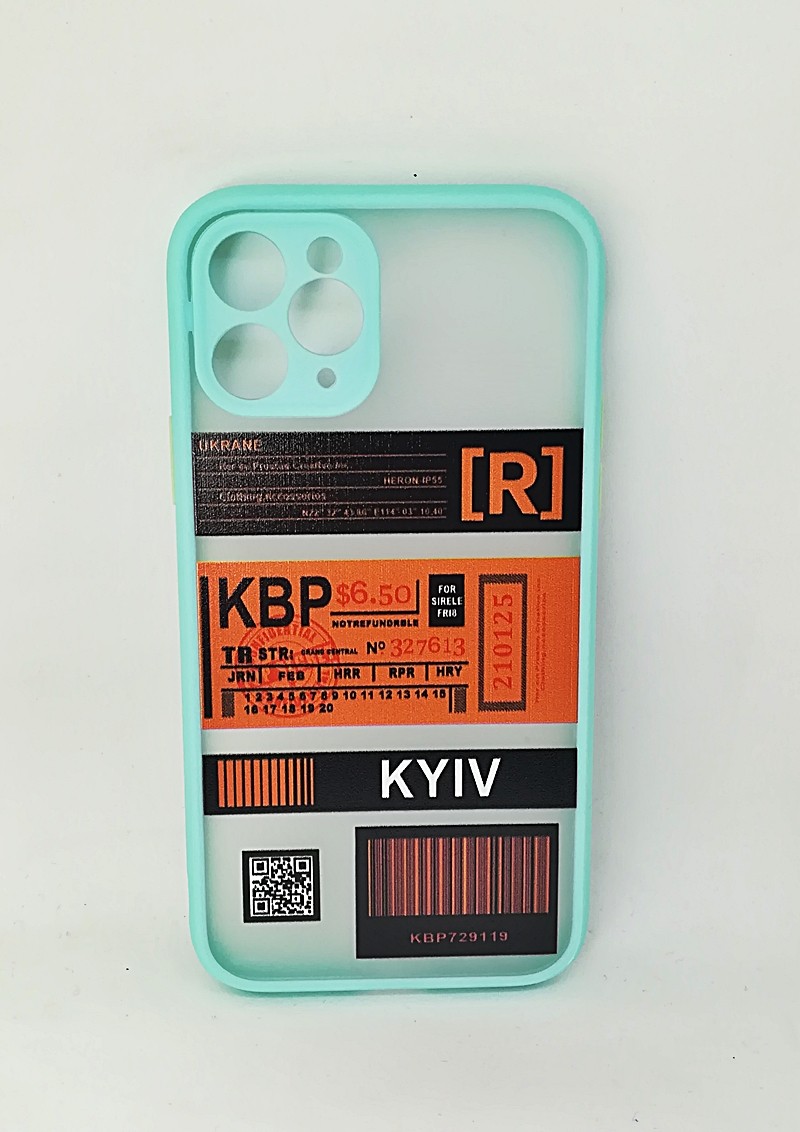 Накладка Totu Gingle Print для IPhone 11 Pro Max KBP бірюзовий-0