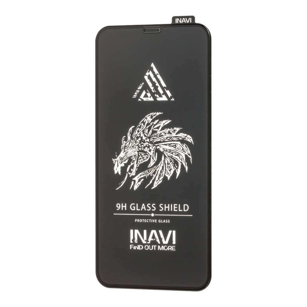 Захисне скло INAVI PREMIUM для iPhone 11 Pro/X/Xs (5.8") з чорною рамкою-0