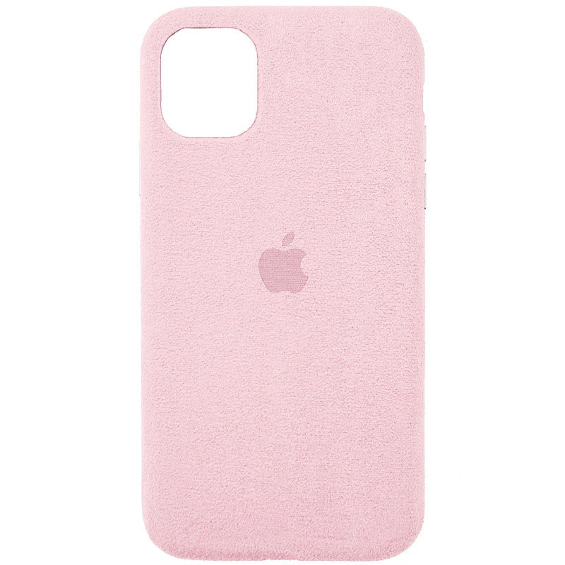Накладка Alcantara для IPhone 11 Pro рожева-0