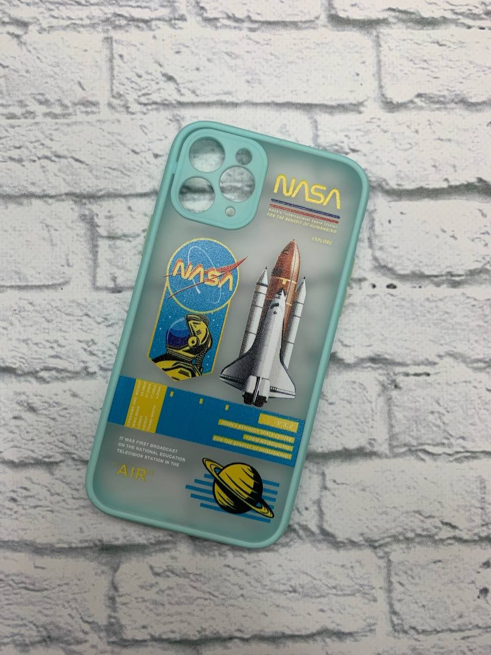 Накладка Totu Gingle Print для IPhone 11 Pro шатл бірюзовий-0