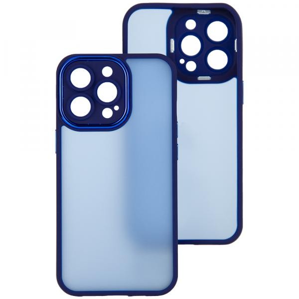 Накладка Luxury Metal Lens для Iphone 11 Pro Max (6.5) (Синій)-0