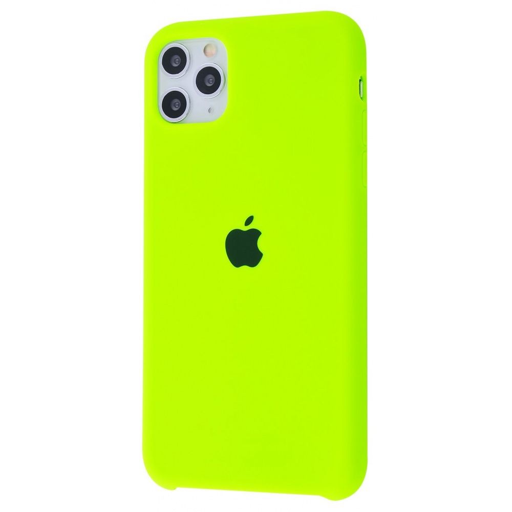 Silicone Case (AA) для iPhone 11 Pro (Lime Green)-0