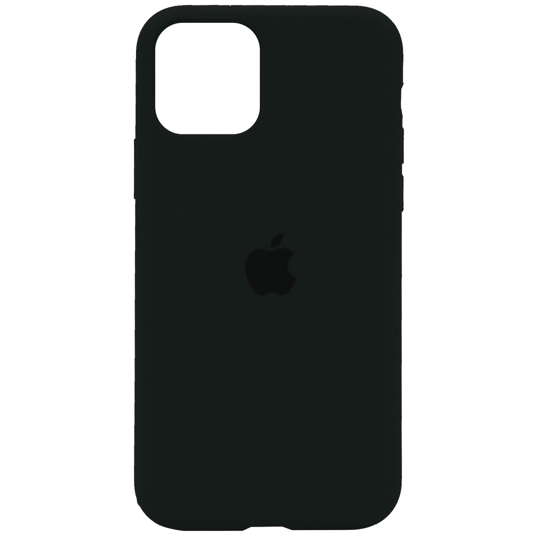 Silicone Case Full Protective (AA) для iPhone 11 Pro (5.8")  (Black Green)-0