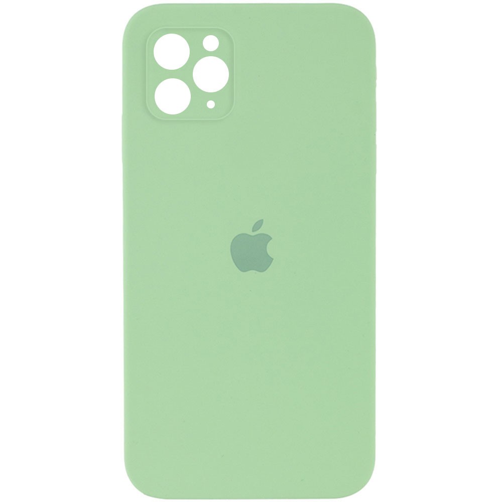 Silicone Case Square Full Camera Protective (AA) для iPhone 11 Pro (Mint)-0
