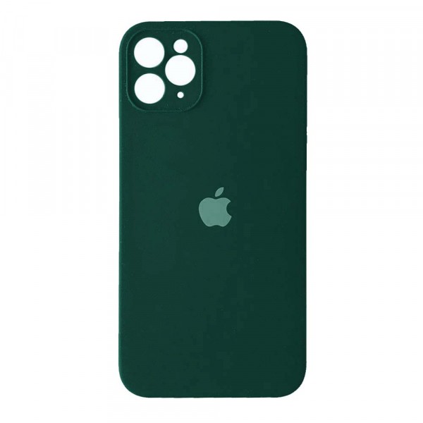 Silicone Case Square Full Camera Protective (AA) для iPhone 11 Pro (Forest Green)-0