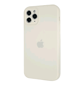 Silicone Case Square Full Camera Protective (AA) для iPhone 11 Pro (Milk)-0