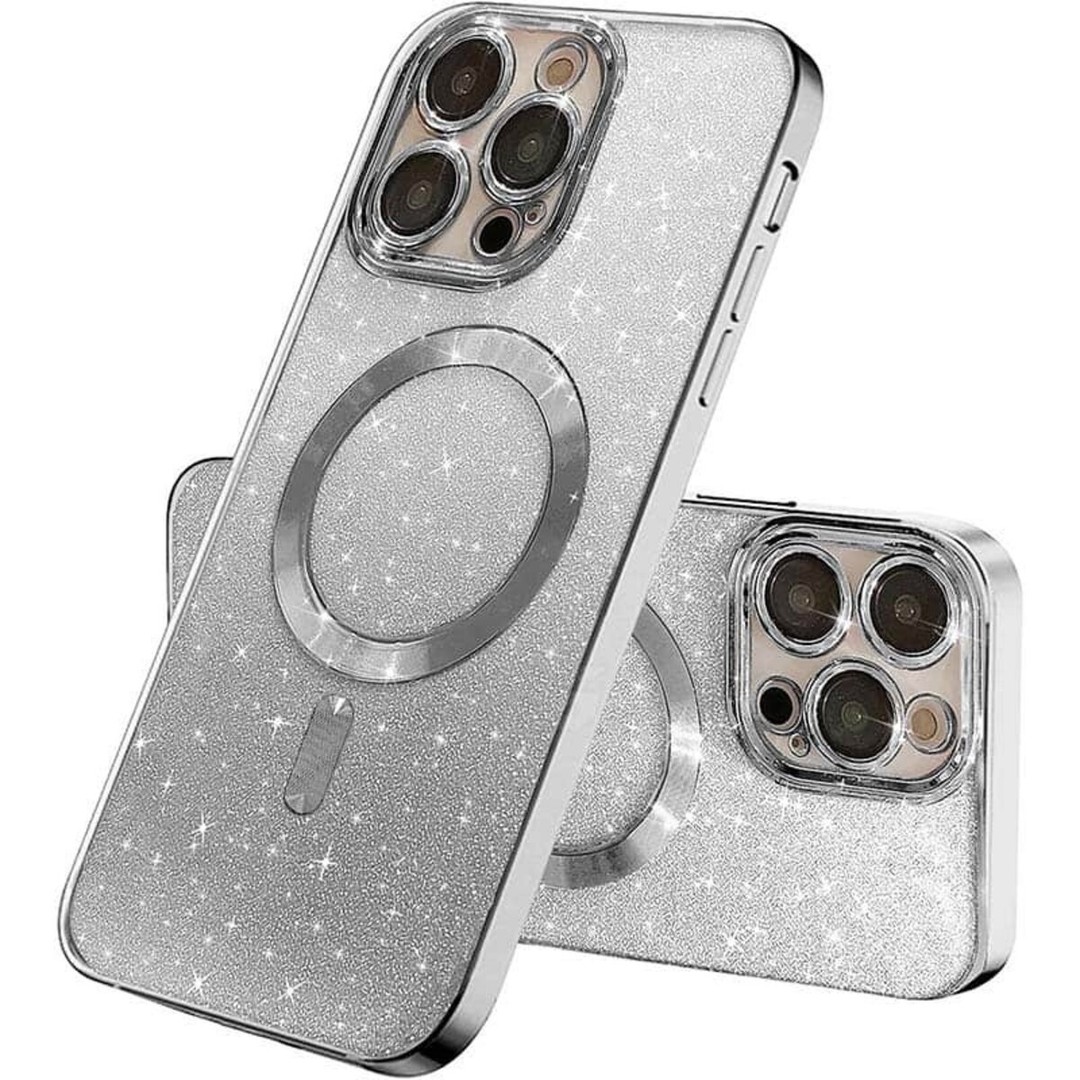 Чохол Shiny Magnetic для iPhone 12 Pro срібний-0