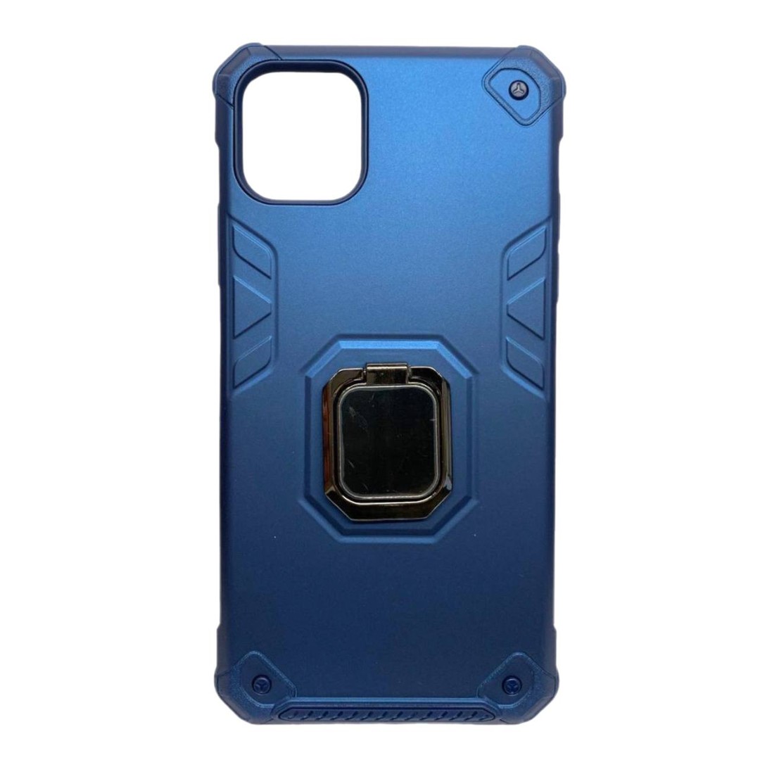 Чохол Техно з кільцем для IPhone 11 Pro Max (Синій)-0