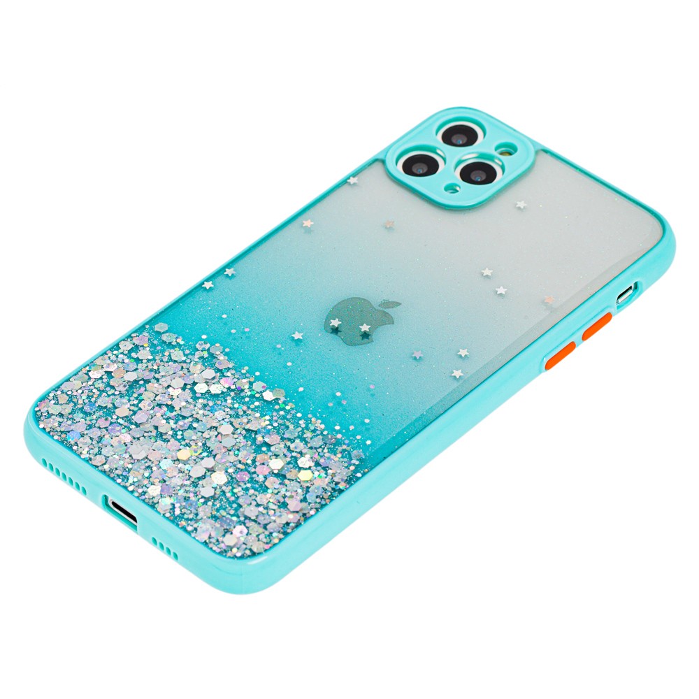 Накладка Glitter Bling Sequins для IPhone 11 Pro Max  м`ятна-1