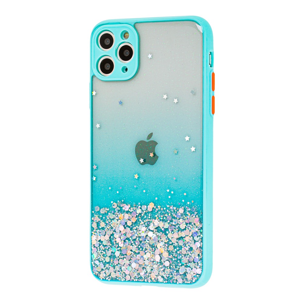 Накладка Glitter Bling Sequins для IPhone 11 Pro Max  м`ятна-0