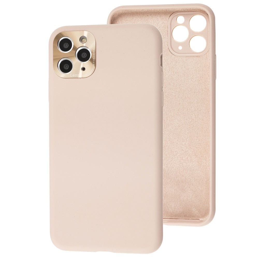 Накладка Metal Camera Protection для IPhone 11 Pro Max пудрова-0