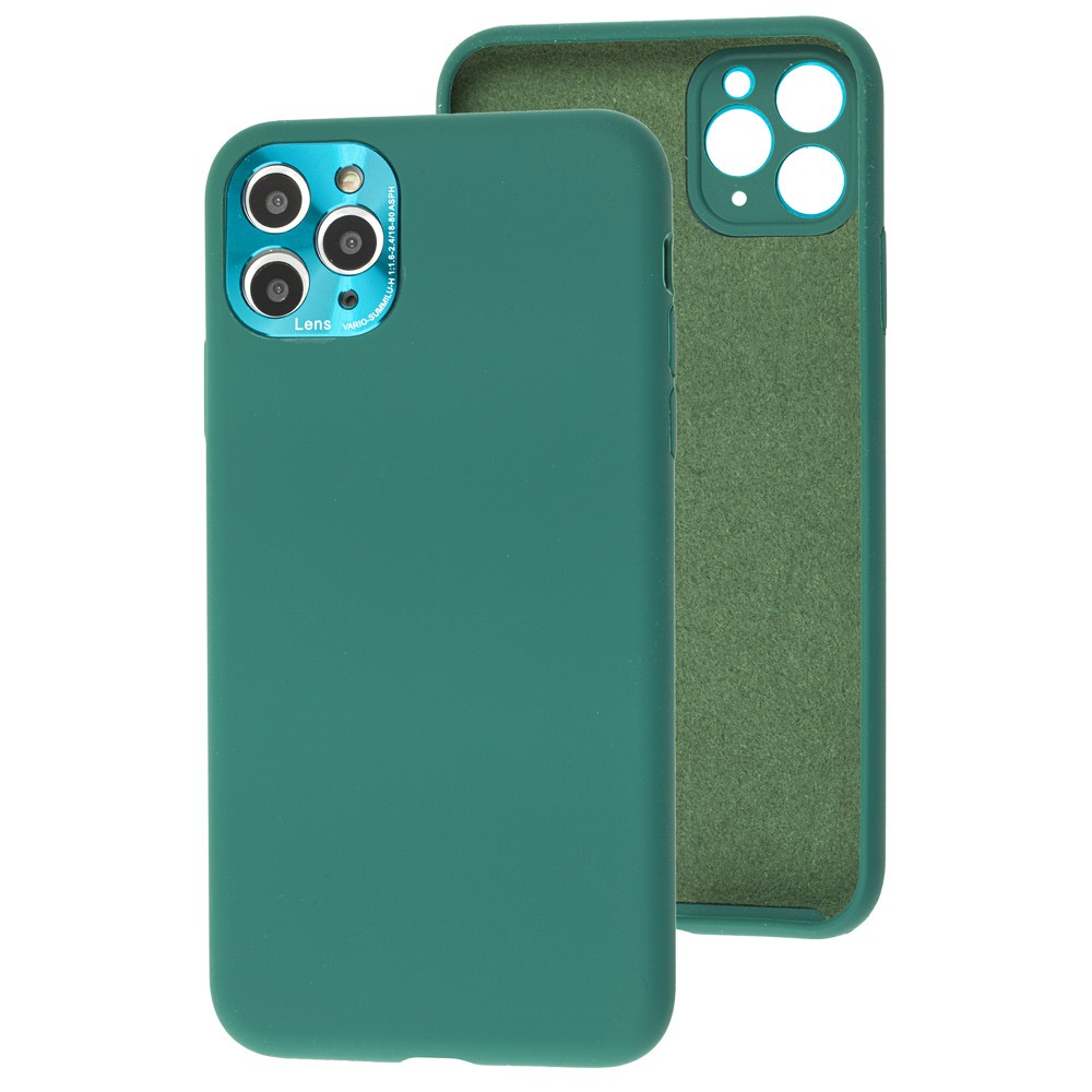 Накладка Metal Camera Protection для IPhone 11 Pro Max зелена-0