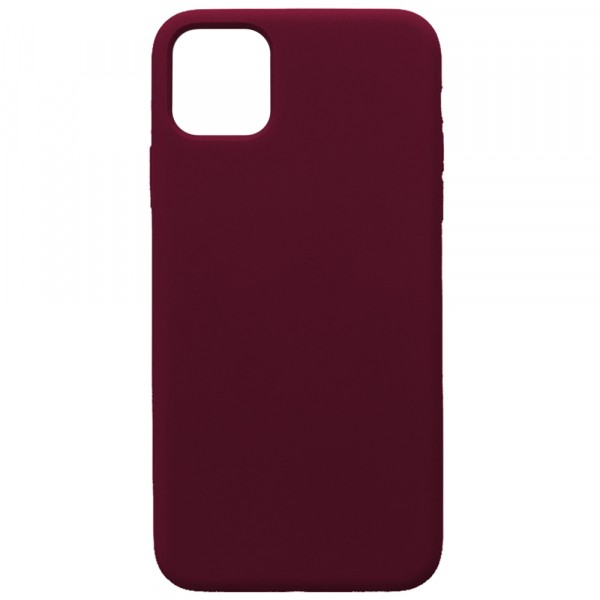 Silicone Case (AA) для iPhone 11 Pro Max (6.5") (Marsala)-0