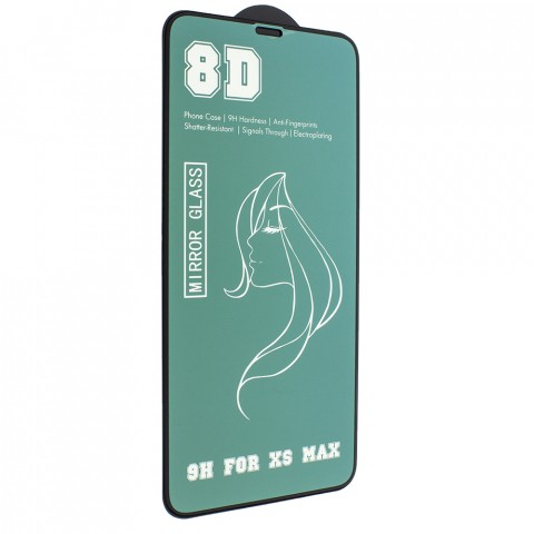 Захисне скло 8D для IP11 Pro Max 2019/Xs Max 6.5 зелене-0