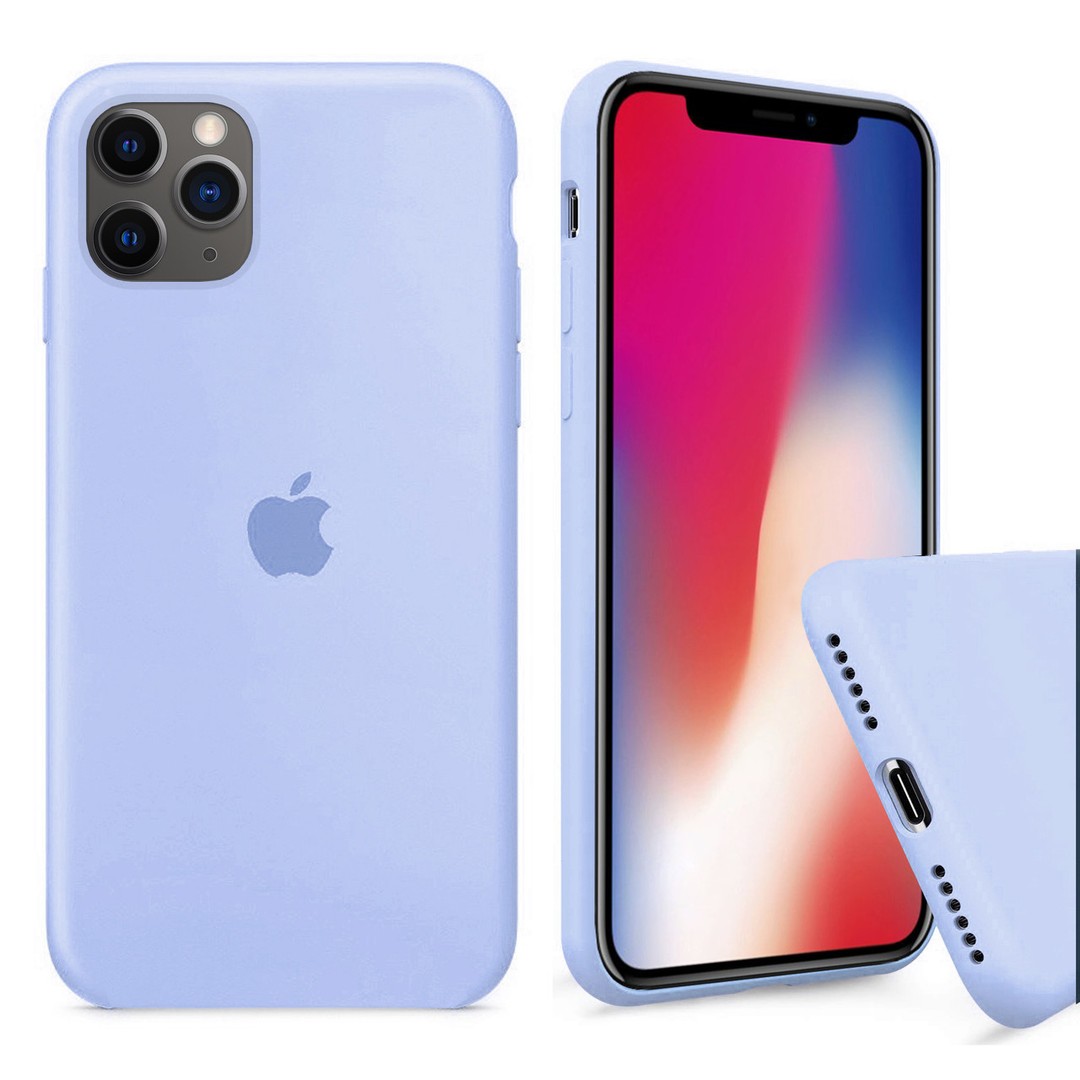 Silicone Case Full Size для iPhone 11 Pro Max Lilac-0