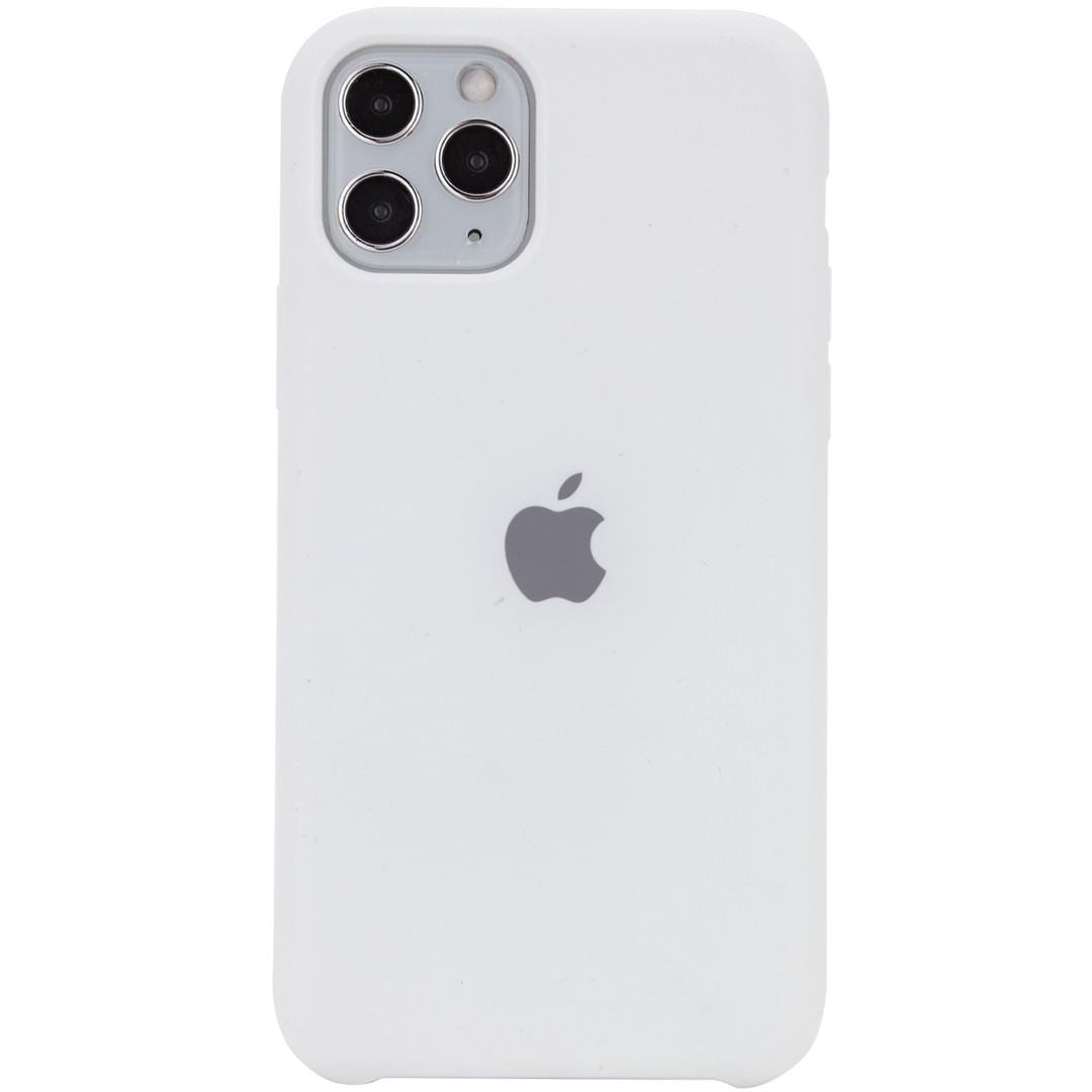 Silicone Case (AA) для iPhone 11 Pro Max (6.5") (White)-0