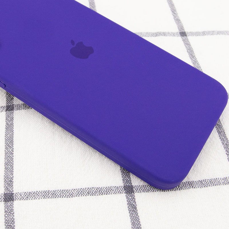 Silicone Case Square Full Camera Protective (AA) для iPhone 11 Pro Max (6.5") (Ultra Violet)-1