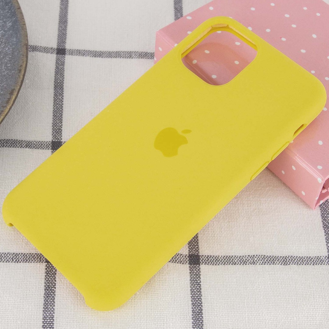 Silicone Case (AA) для iPhone 11 Pro Max (6.5") (Yellow)-1