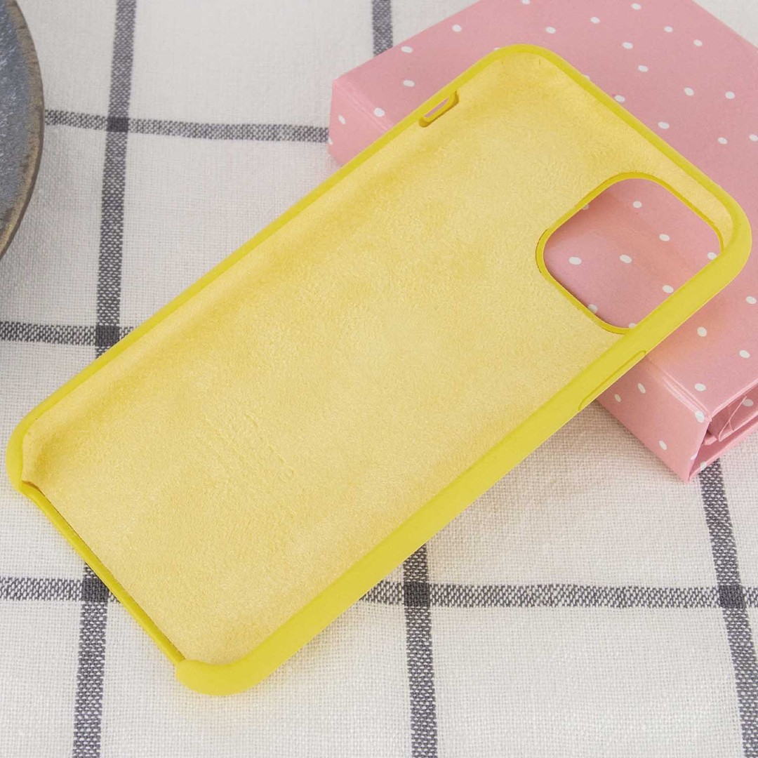 Silicone Case (AA) для iPhone 11 Pro Max (6.5") (Yellow)-2