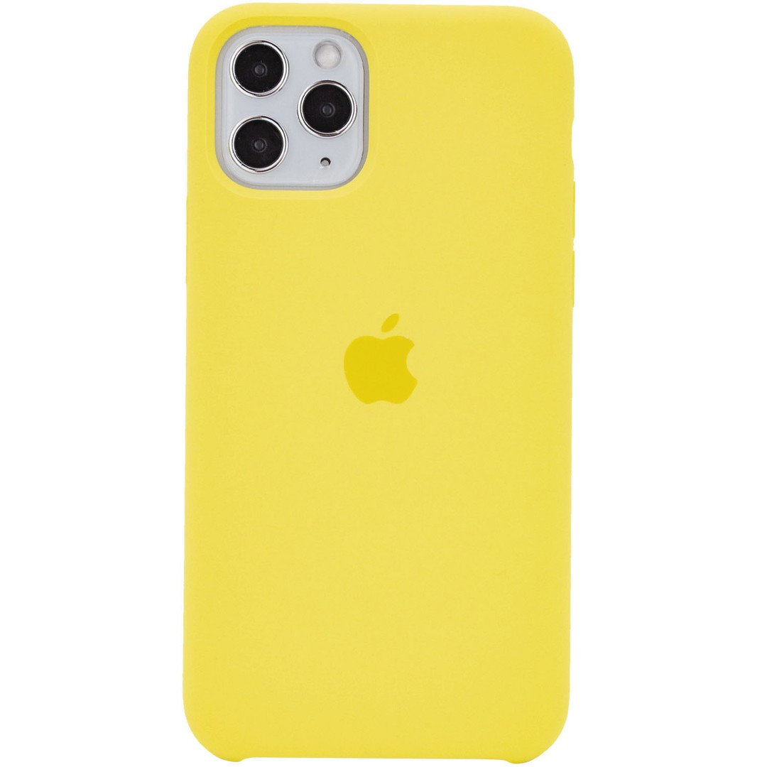 Silicone Case (AA) для iPhone 11 Pro Max (6.5") (Yellow)-0
