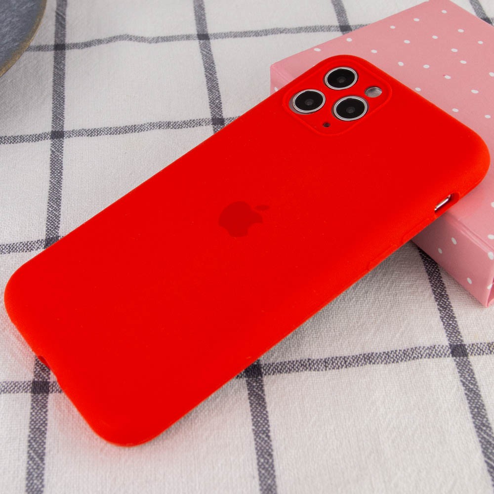 Silicone Case Full Camera Protective (AA) для iPhone 12 Pro (6.1") (Red)-1