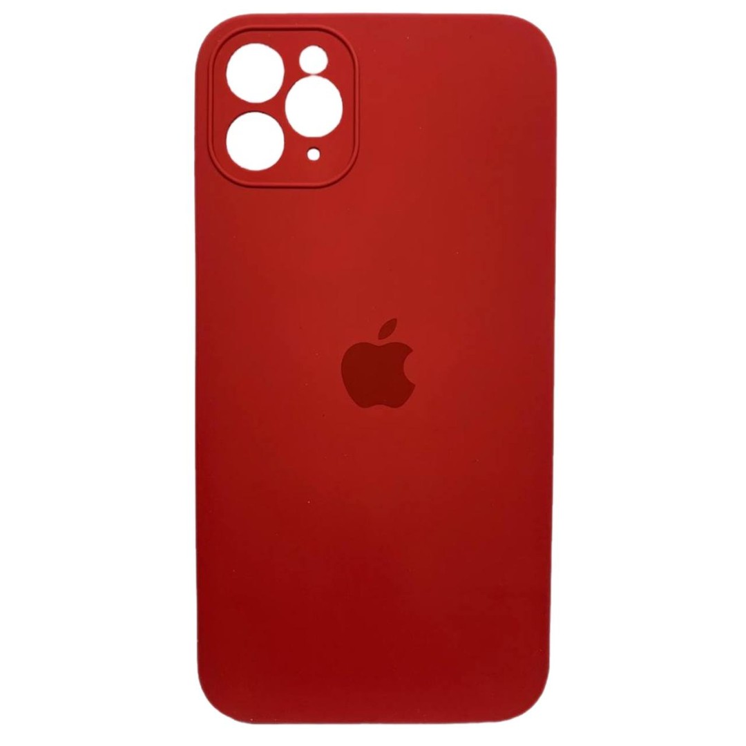 Silicone Case Square Full Camera Protective (AA) для iPhone 11 Pro Max (6.5") (Camelia)-0
