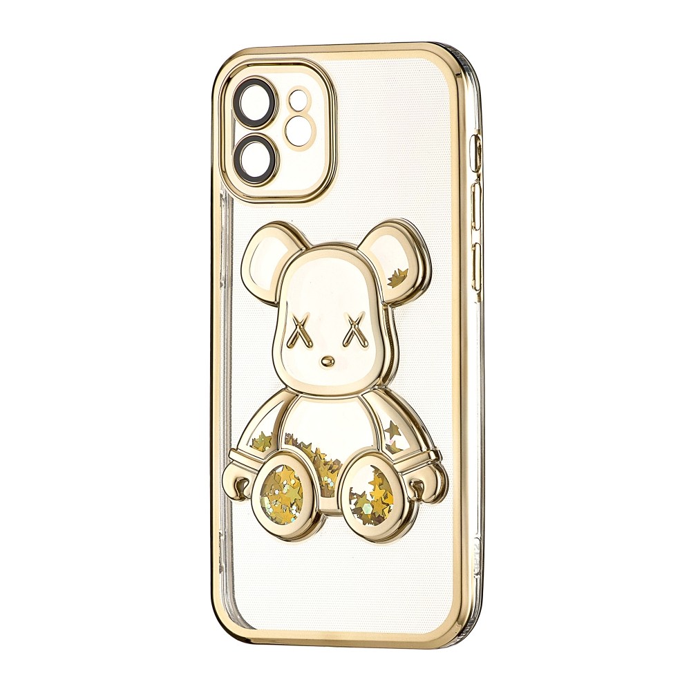 Накладка Cute Shining Bear для IPhone 12 золота-0