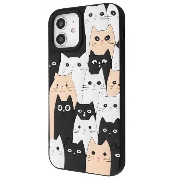 Чохол Doodle Case для Iphone 12/12 Pro (Cats)-0