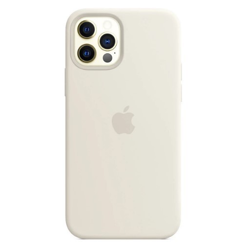 Silicone Case Full Protective (AA) для iPhone 12 / 12 Pro (Milk)-0