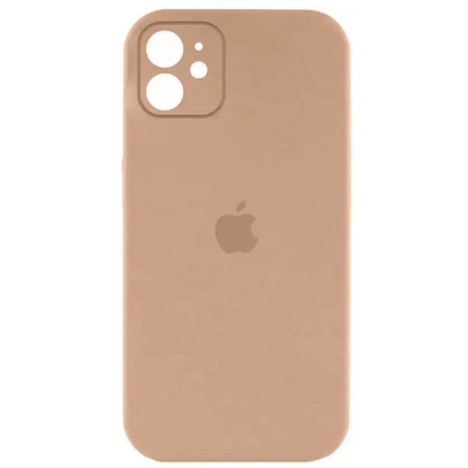 Silicone Case Full Camera Protective (AA) для iPhone 12  (Desert gold)-0