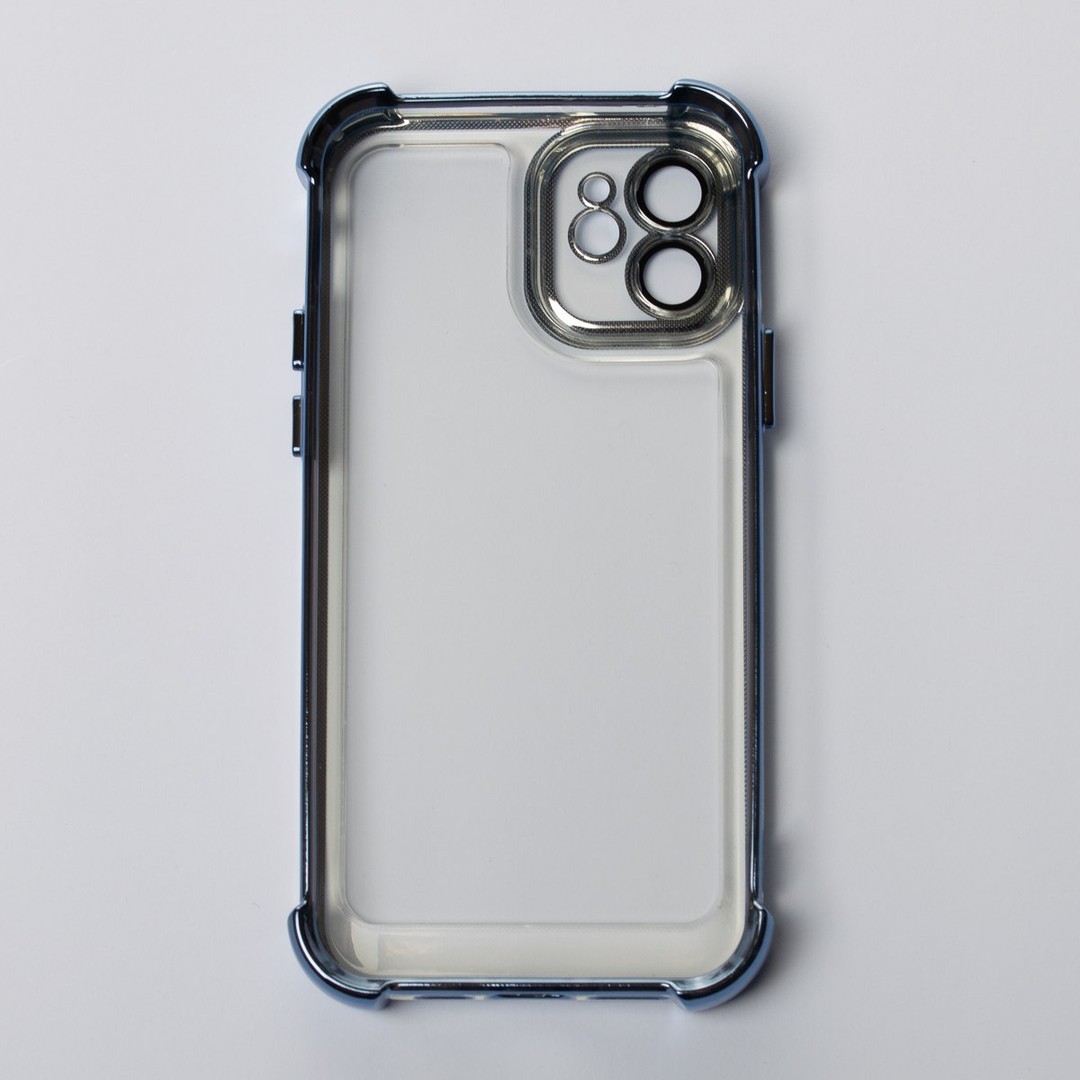 Накладка WXD Electroplated Side Colors для Iphone 12 (Синя)-1