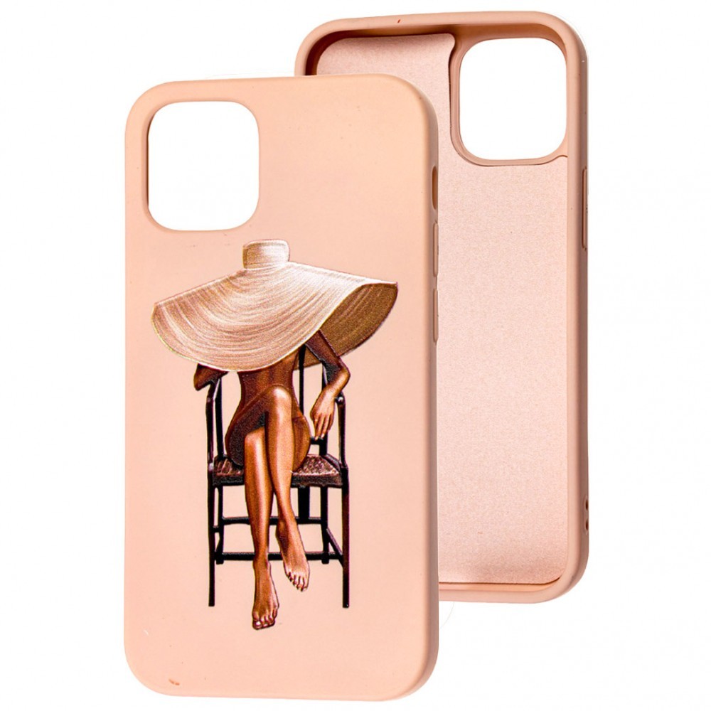 Накладка Silicone ART для Xiaomi Redmi 9A "Lady with Hat"-0
