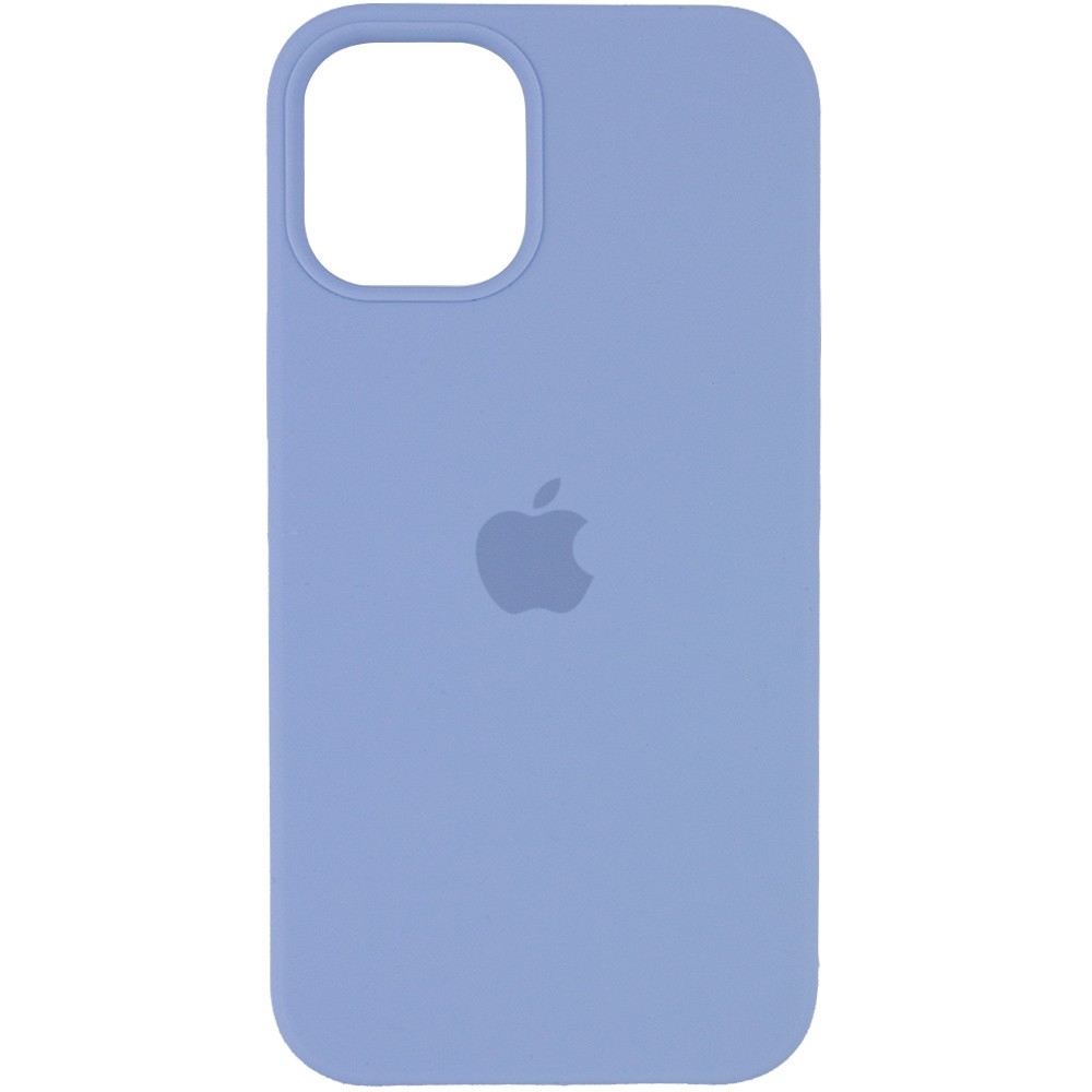 Silicone Case (AA) для iPhone 12 Pro / 12 (6.1") (Lilac Blue)-0