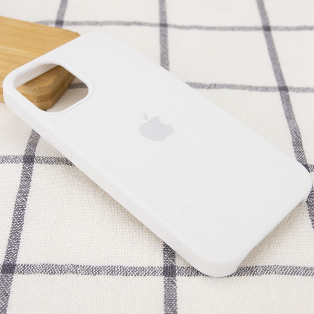 Silicone Case (AA) для iPhone 12 Pro / 12 (6.1") (White)-1