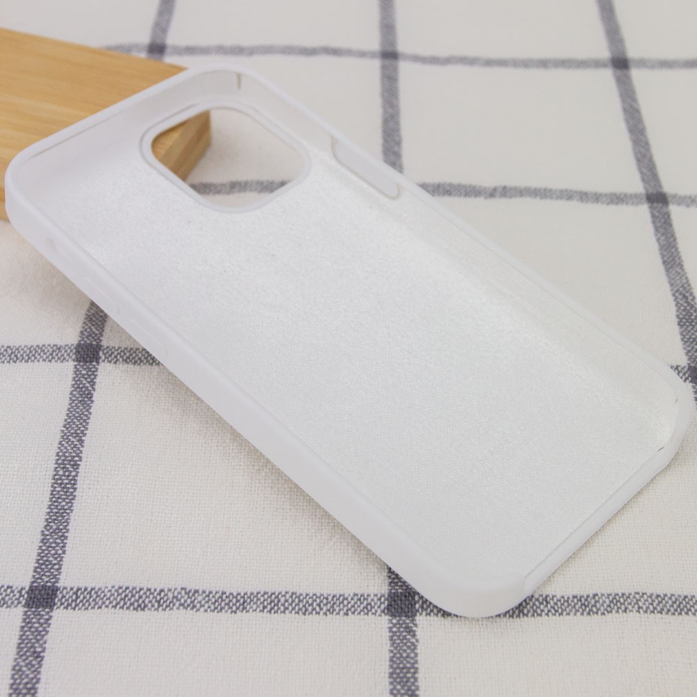 Silicone Case (AA) для iPhone 12 Pro / 12 (6.1") (White)-2