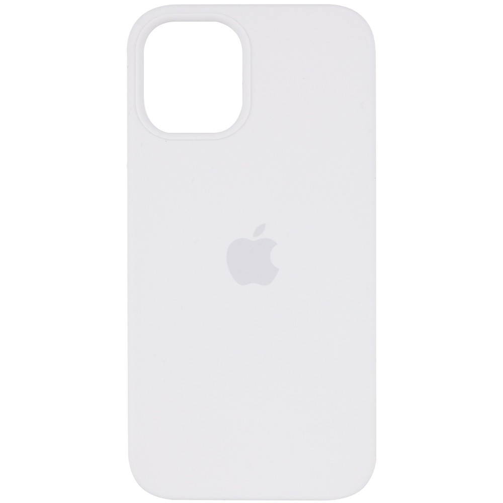 Silicone Case (AA) для iPhone 12 Pro / 12 (6.1") (White)-0