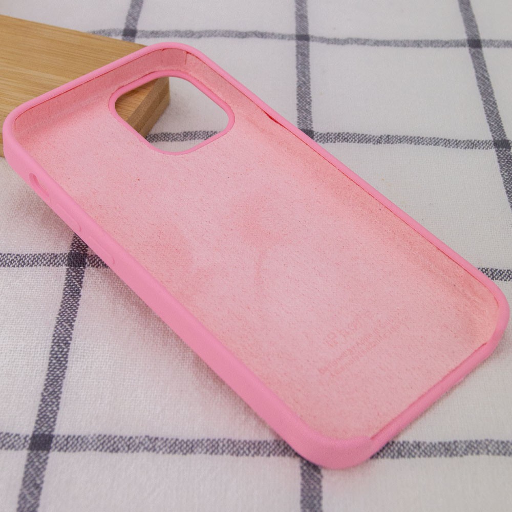 Silicone Case (AA) для iPhone 12 Pro / 12 (6.1") (Light Pink)-2