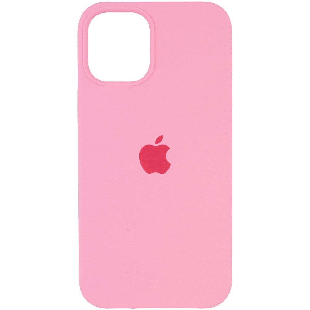 Silicone Case (AA) для iPhone 12 Pro / 12 (6.1") (Light Pink)-0