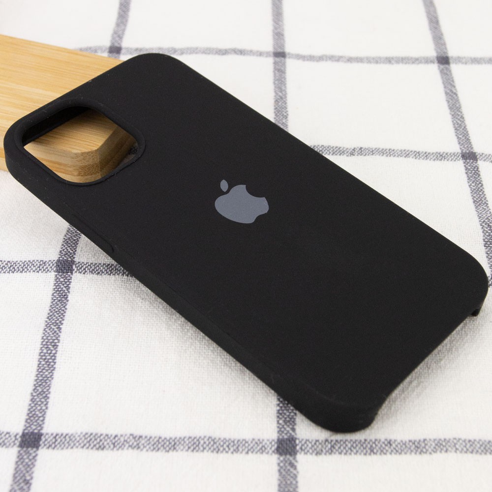 Silicone Case (AA) для iPhone 12 mini (5.4") (Black)-1