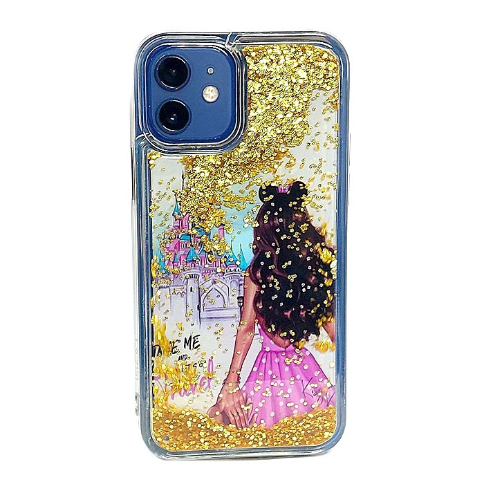 Накладка Fluid Painted для Iphone 12 "Travel" (переливається)-1