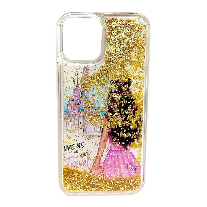 Накладка Fluid Painted для Iphone 12 "Travel" (переливається)-0