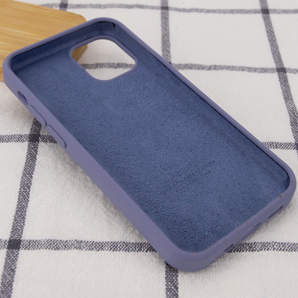 Silicone Case Full Protective (AA) для iPhone 12 / 12 Pro (Lavender Gray)-2