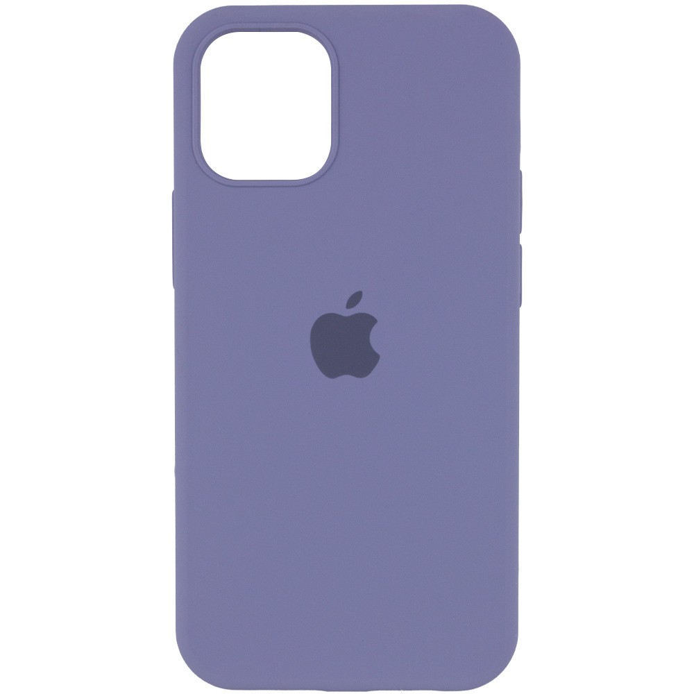 Silicone Case Full Protective (AA) для iPhone 12 / 12 Pro (Lavender Gray)-0