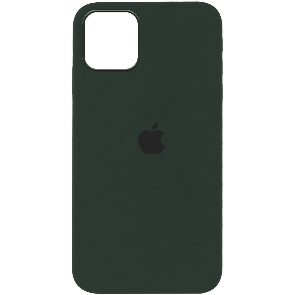 Silicone Case Full Protective (AA) для iPhone 12 / 12 Pro (Cyprus Green)-0