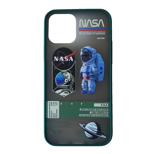 Накладка GENERATION NASA для  iPhone XS Max Astronaut Saturn Forest green-0