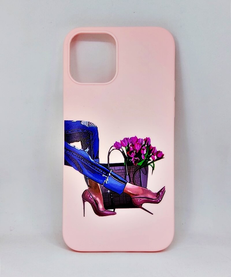 Накладка Max Capa для iPhone 12 / 12 Pro Style and flowers (Pink)-0